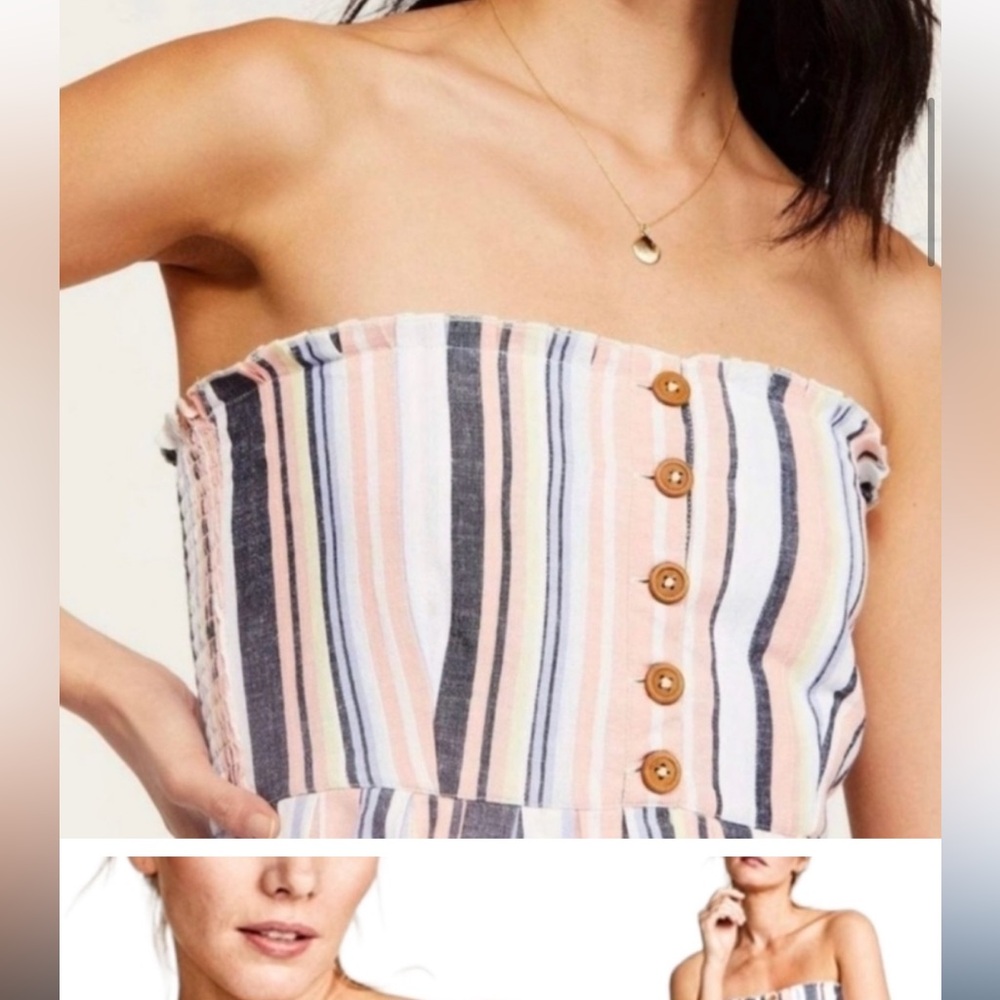 Anthropologie Free People Lilah Multi Striped Dress, small